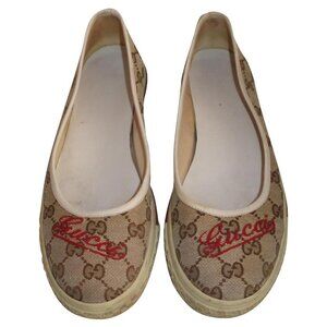 ❌SOLD❌ Authentic Gucci Signature GG Canvas Ballet Slip Flats - Sz 9